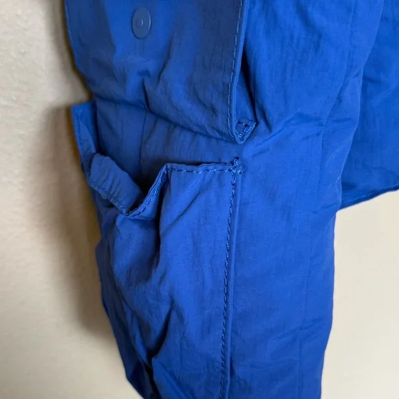 Olend Padded Puffer Scarf in Royal Blue - Picture 5 of 6